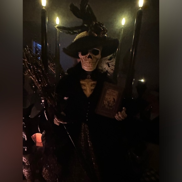27” Golden Touch Skeleton Lady Witch - Picture 4 of 10